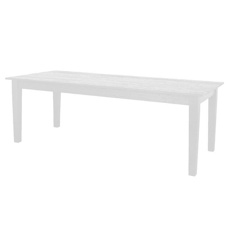 Reclaimed Wood Provence Farm Table, 10ft - White